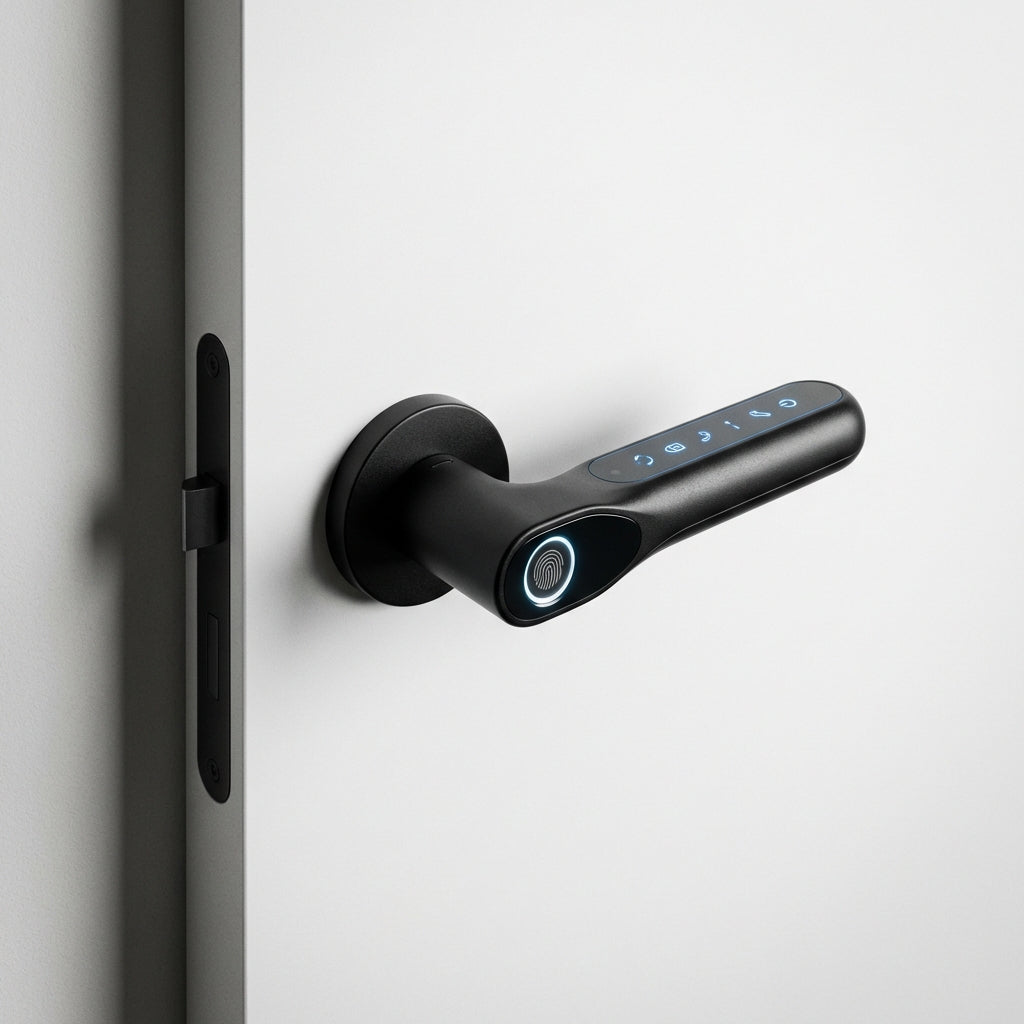 Klamka z Czytnikiem Linii Papilarnych WiFi - Raykube (Premium)