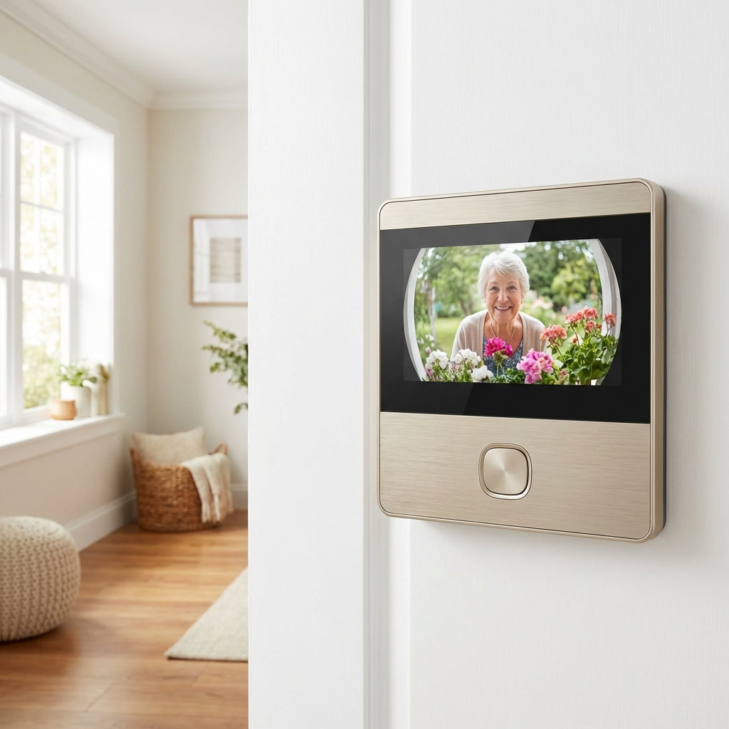 Smart Wizjer do Drzwi WiFi 4.3" - Tuya Premium (Bezpieczny Senior)