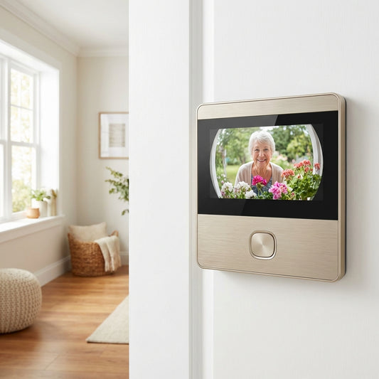 Smart Wizjer do Drzwi WiFi 4.3" - Tuya Premium (Bezpieczny Senior)